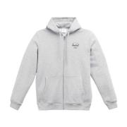 Bomuld Basic Zip Hoodie til Mænd