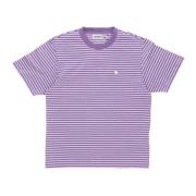 Stribet Crew Neck Tee Violanda