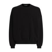 Sort Sweatshirt Forhøj Garderobe Stilfuld Udsagn