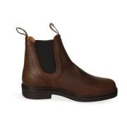 Læder Chelsea Boot med Elastisk Indsats