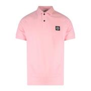 Stretch Bomuld Polo Shirt med Logo