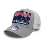 Grå Rocky Mountains Placering Patch Trucker Cap