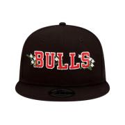 Sorte Bulls Blomst Logo Kasket