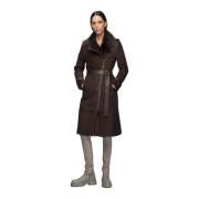 Harmony - Brun Shearling Frakke