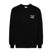 Sort Bomuld Crew Neck Sweater