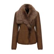 Juni - Tobacco Shearling Jakke