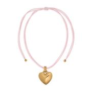 Rose Pink Justerbar Armbånd Guld Hardware