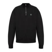 Sweatshirt med logo patch