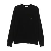 Sort Signatur Orb Logo Broderi Sweater