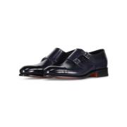 Læder Double Monkstraps