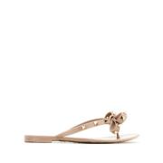 Powder Pink Rockstud Thong Sandaler