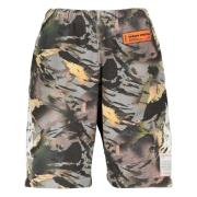 Printede Fleece Shorts