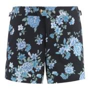 Blomstret Print Badeshorts