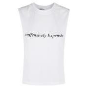 Stilfuld Tanktop med Slogan Print