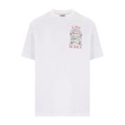 Grafisk Print Hvide T-shirts og Polos