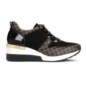 Damer sorte og brune sneakers