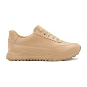 Minimalistiske sneakers i beige farve