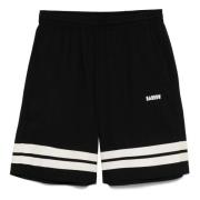 Sort Popeline Shorts