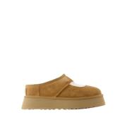 Shearling Mary Jane Mules - Brun