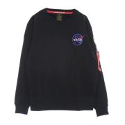 Blå Space Shuttle Crewneck Sweatshirt