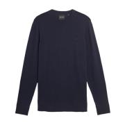 Mid Knits Tonal Superfine Crew Neck Jumper