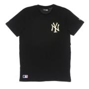 Yankees Logo T-shirt Sort/Guld Metallic Print