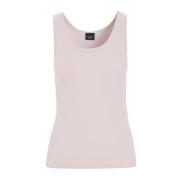 Rib Tank Top Pale Pink