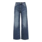 Casual Denim Jakke Brun