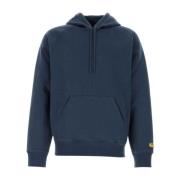 Blå Hooded Chase Sweatshirt