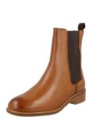 ABOUT YOU Chelsea Boots 'Carlotta'  cognac / sort