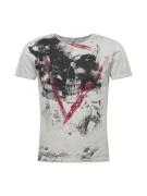 Key Largo Bluser & t-shirts 'MT HYPE'  sølvgrå / mørkerød / sort