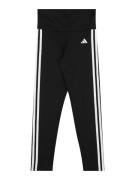 ADIDAS SPORTSWEAR Sportsbukser 'Essentials'  sort / hvid