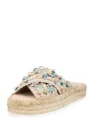 espadrij l´originale Pantoletter 'Croisette Boho'  beige / blandingsfarvet