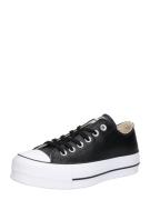 CONVERSE Sneaker low 'CHUCK TAYLOR ALL STAR LIFT OX LEATHER'  sort / hvid