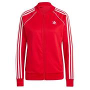 ADIDAS ORIGINALS Sweatjakke 'Adicolor Classics'  brandrød / hvid