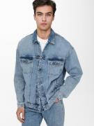 Only & Sons Overgangsjakke 'Rick'  blue denim