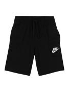 Nike Sportswear Bukser  sort / hvid