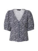 Dorothy Perkins Shirts 'Ditsy'  blå / hvid