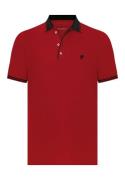 DENIM CULTURE Bluser & t-shirts 'ZORAN'  rød / sort