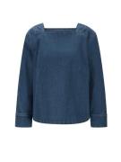 heine Bluse  blue denim