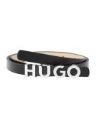 HUGO Bælte 'Zula'  sort / sølv