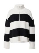 WEEKDAY Pullover 'Stay'  sort / hvid