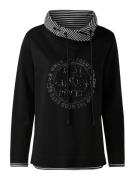 heine Sweatshirt  sort / hvid