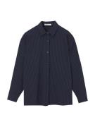 Pull&Bear Bluse  navy / hvid