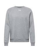 UNDER ARMOUR Sportsweatshirt 'Rival'  grå-meleret / hvid