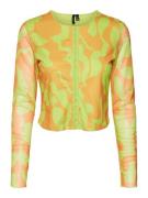 Vero Moda Collab Bluse 'Joann'  lime / orange