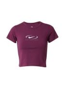 Nike Sportswear Shirts 'Swoosh'  lysegrå / bordeaux / hvid