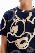 Desigual Bluser & t-shirts 'Arty Mickey Mouse'  beige / navy
