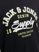 JACK & JONES Bluser & t-shirts  gul / sort / hvid