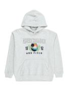 Abercrombie & Fitch Sweatshirt 'TECH'  grå-meleret / orange / sort / offwhite